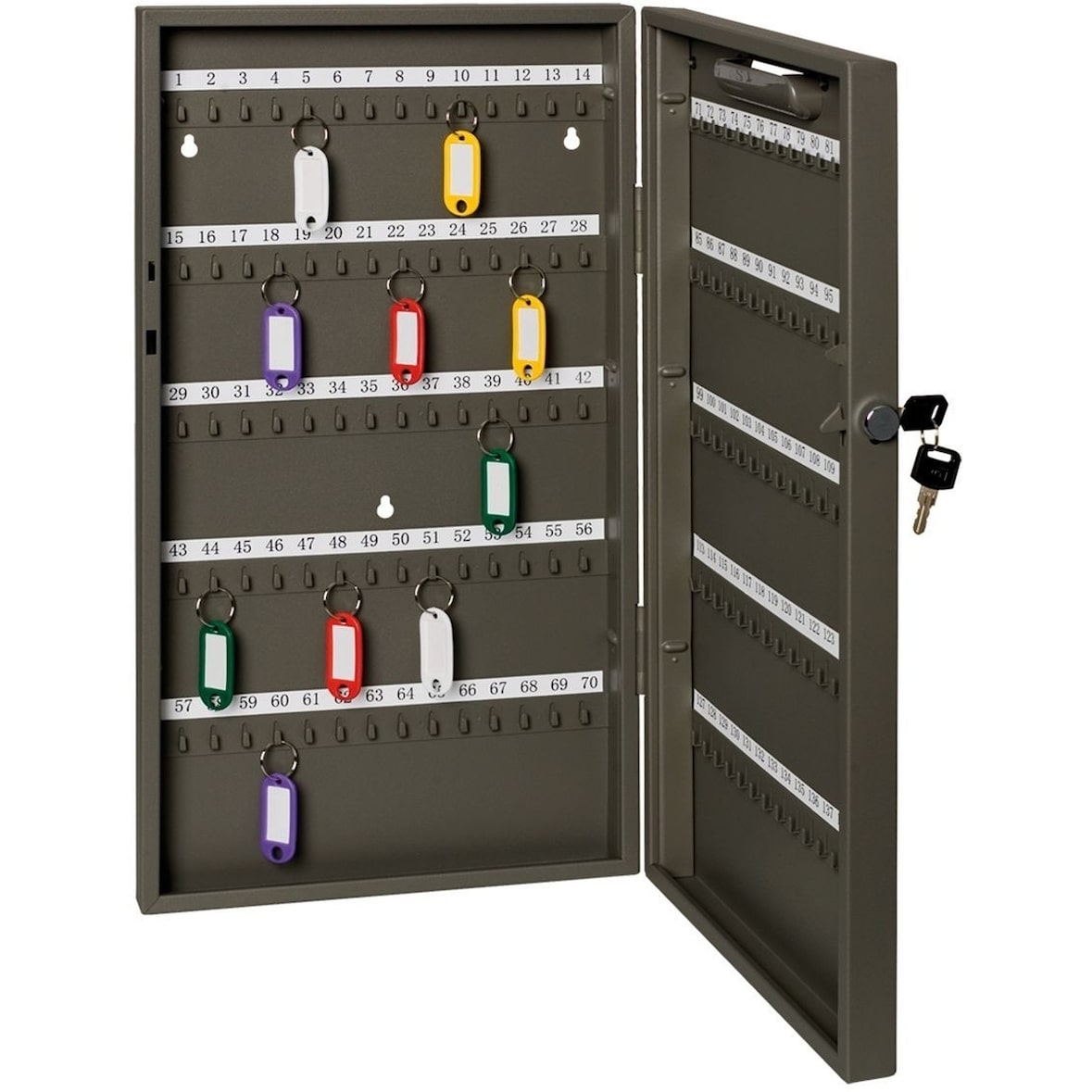 Schlüsselschrank Stahlblech 450x50x680mm für 200 Schlüssel anthrazit