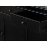 thumbnail of Amaretta Sideboard antik schwarz patiniert, mit 3 Türen und 3 Schubladen Breite 142 cm, Höhe 86 cm.