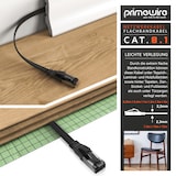 thumbnail of Primewire CAT 8.1 Netzwerkkabel Flach 40 Gbits, Baumwollmantel, LAN Kabel Patchkabel, Gigabit RJ45 Ethernet Cable, Flachbandkabel Verlegekabel - 0,25m