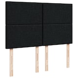 thumbnail of vidaXL Boxspringbett mit Matratze Schwarz 160x200 cm Stoff