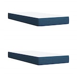 thumbnail of vidaXL Boxspringbett mit Matratze Blau 200x200 cm Stoff