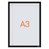 thumbnail of Marco magnético autoadhesivo NOBO, 2 unidades, A3, negro (1915700)