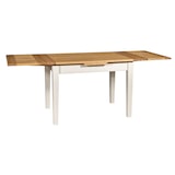 thumbnail of Biscottini Esstisch – Ausziehbarer Küchentisch – 140 x 80 cm Restauranttische – Weißer und natürlicher Massivholztisch Made in Italy – Moderner Tisch