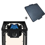 thumbnail of 1-pits gasfornuis Barbecue grill 4,5kW 2in1 Gietijzeren brander + 40×40cm gietijzeren grillplaat 3 verstelbare hoogtes Piezo INTEC