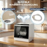 thumbnail of Sommertal Tischgeschirrspüler SP5 Dual – Mini Spülmaschine oder Tischspülmaschine mit 6 Waschprogrammen, 360° Reinigungsabdeckung