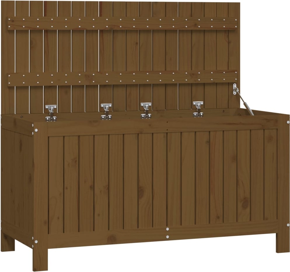 Helloshop26 - Tuinopbergbox/kist 115 x 49 x 60 cm honingbruin ...