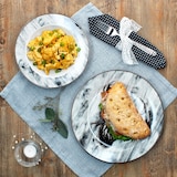 thumbnail of 12tlg Tafelservice Alois Porzellan 6 Personen Speiseteller Suppenteller Hirsch