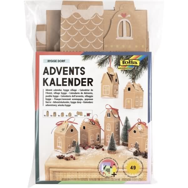 Adventskalender-Set Hygge Dorf 49-teilig