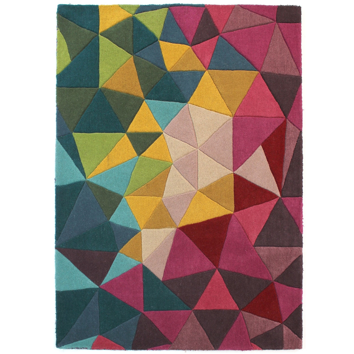 Farbenfroher Designer-Teppich in Wolle, `Derwent Brooke`. 200x290 cm | Kadima Design