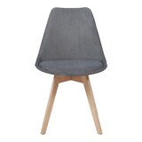 thumbnail of Helloshop26 - Set aus 2 modernen Esszimmer-/Wohnzimmer-/Küchenstühlen aus grauem Cord 03_0009614