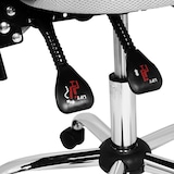 thumbnail of Sillas de oficina con asiento textil color Gris. Modelo Carla