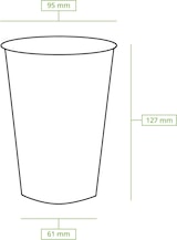 thumbnail of greenbox - rPET-Klarbecher 400 ml / 16 oz, Ø 95 mm, 800 St.