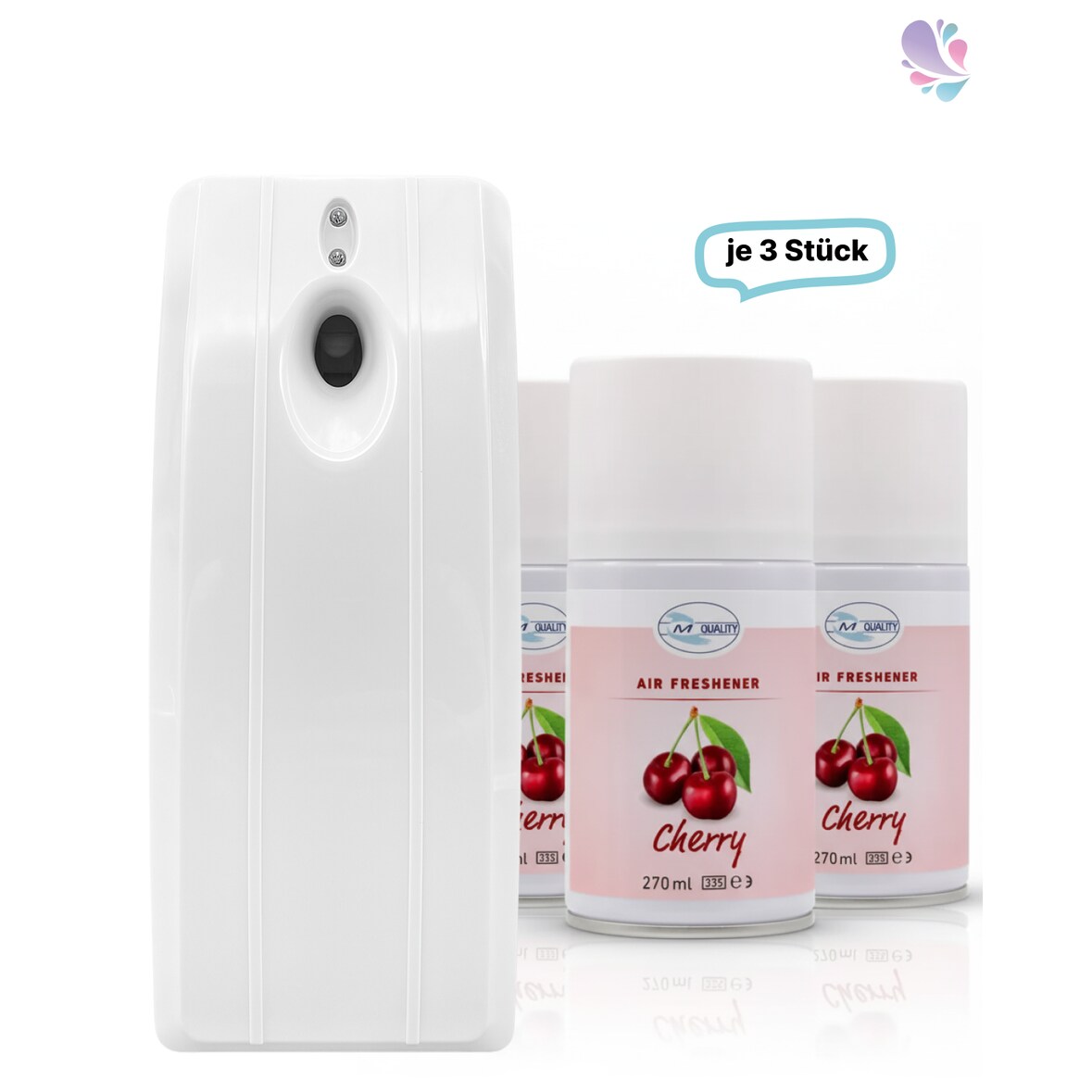 SET: Duftspender Raumduft mit Tag/Nacht Modus + 3 Duftdosen