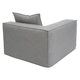thumbnail of Sofá em L HWC-O54, sofá lounge com otomano, modular extensível direita/esquerda, tecido/têxtil 63x270x190cm ~ cinzento claro