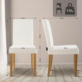 thumbnail of CHEFGASTRO Esszimmerstuhl SANTIAGO Cord antik hell HxBxT 91x41x47cm Cord Creme Küchenstuhl