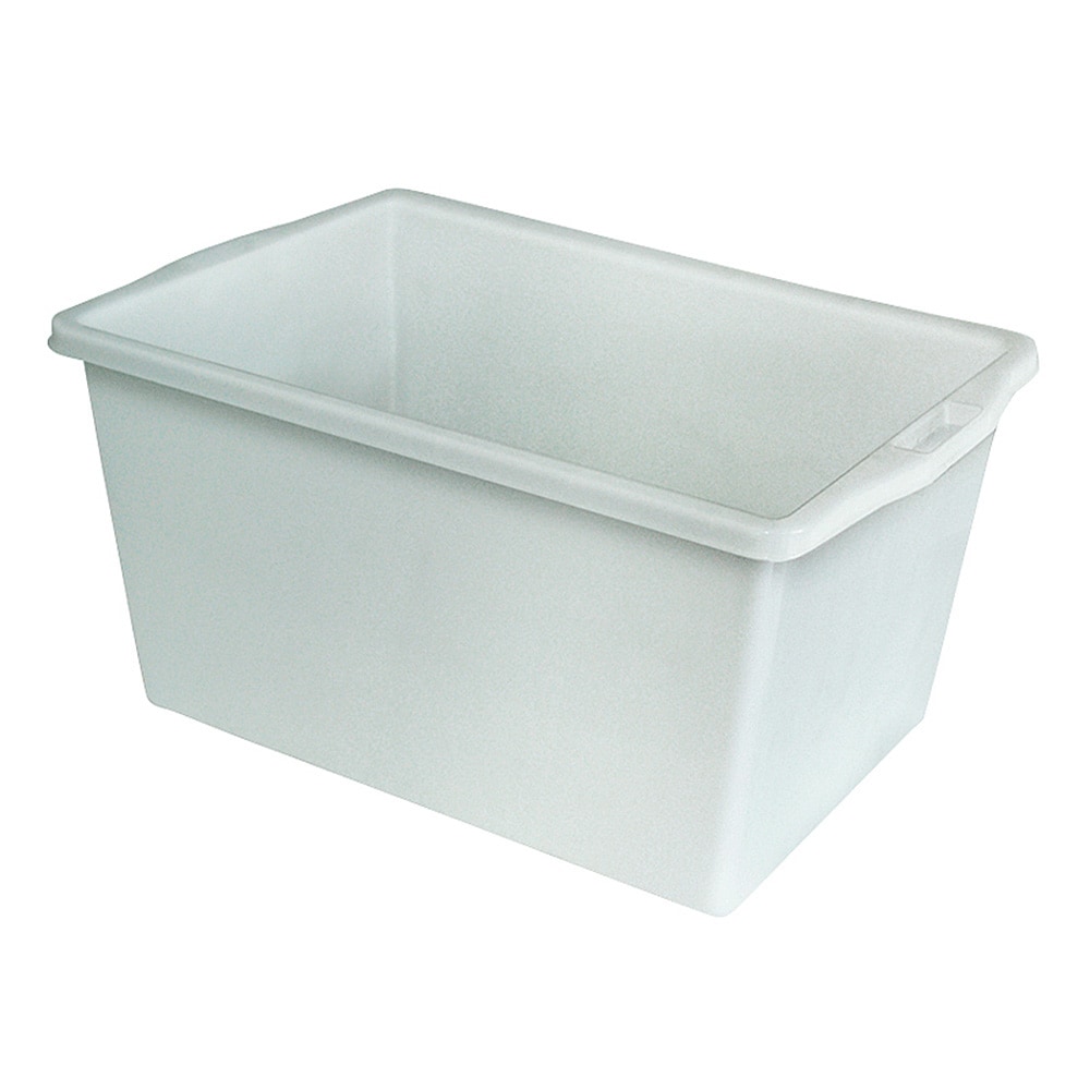 Kunststoffwanne 60 Liter, LxBxH 650 x 435 x 350 mm, weiß, lebensmittelecht
