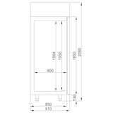 thumbnail of Combisteel Bäckerei-Tiefkühlschrank Monoblock mit 1 Türe 850 Liter aus Edelstahl