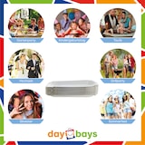 thumbnail of DayBays 1000 Stk. Pommes-Schalen KU60 ca. 15x23x2 cm laminiert weiß ohne Beschichtung