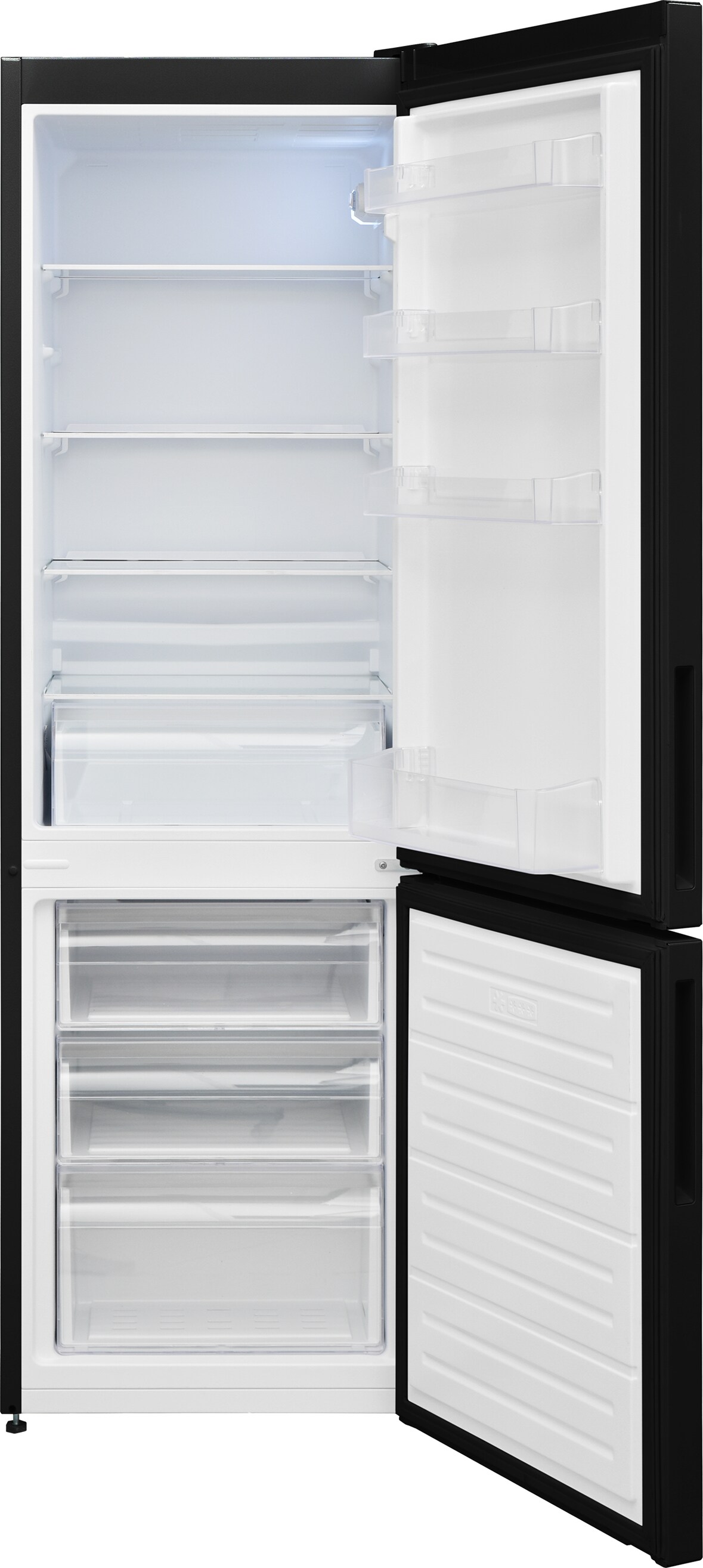Telefunken KTFK278EB2 Kühl-Gefrierkombination | Kühlschrank groß mit Gefrierfach | 268 Liter | freistehend | schwarz