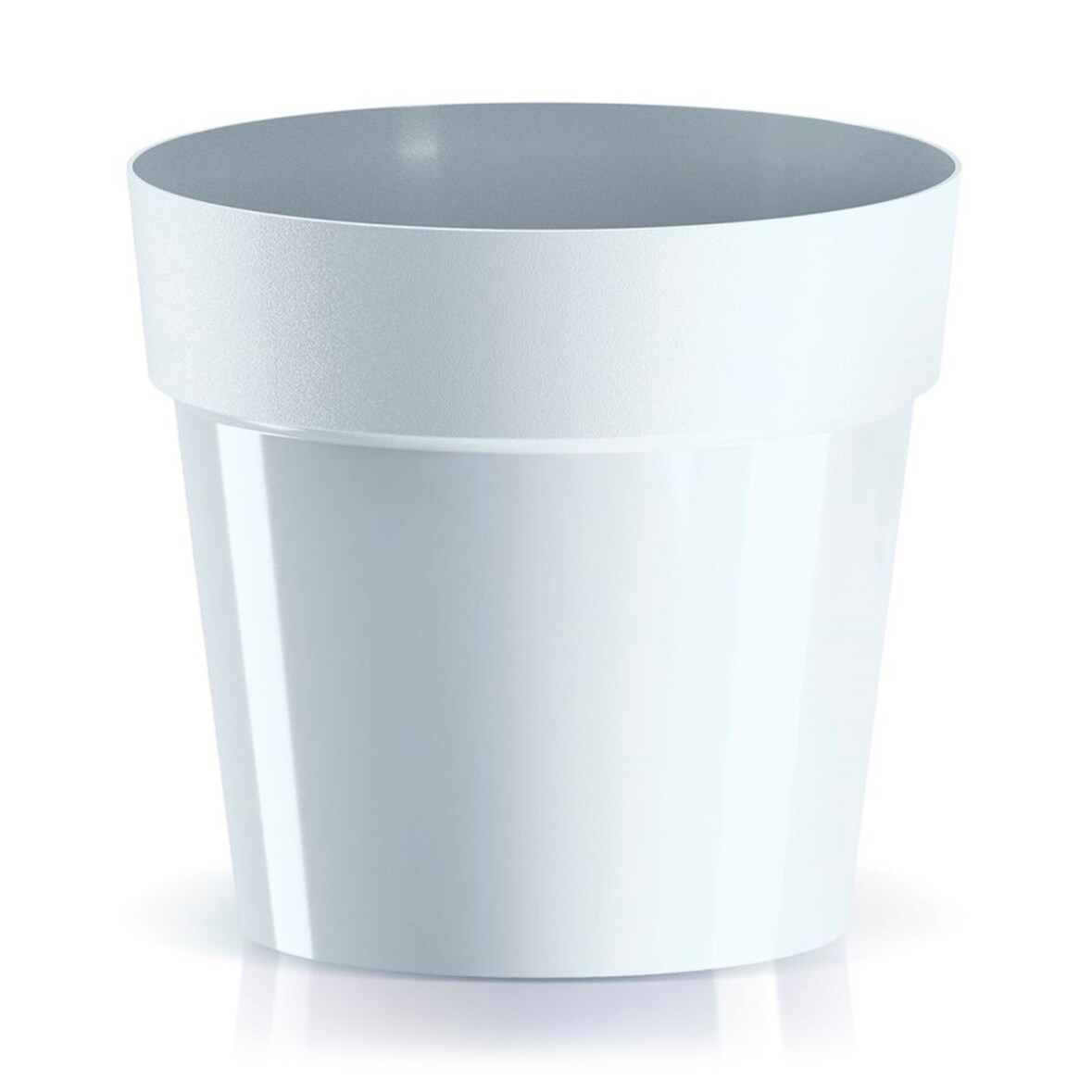 Prosperplast - CUBE BASIC Topf - 19,9x19,9x18,3cm in Weiß farbe