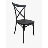 thumbnail of Silla Crossback polipropileno diseño eventos negra 90 x 48 x 49 cm