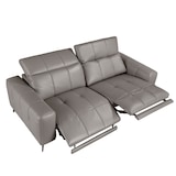 thumbnail of Angel Cerdá 3-zits relaxsofa in grijs leer 6210C 216 x 110 x 98