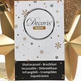 thumbnail of 6 Sterne 7cm Christbaumschmuck Kunststoff Weihnachtsbaumschmuck Anhänger gold