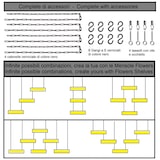 thumbnail of Hängendes Deckenregal FLOWERS 55 cm BRAUN mit Ketten für Blumen Vertikaler Flaschenhalter aus Glas für den Garten, Bar, Küche von Yelloo