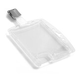 thumbnail of DURABLE Boîte 25 Porte-badges 2 cartes de sécurité format portrait ou paysage+clip+encoche - Transparent