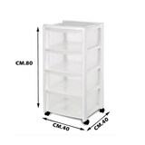 thumbnail of Stefanplast-Cassettiera Libera 4 Cassetti Bianco