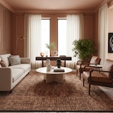 thumbnail of Teppich Kurzflor Uni Modern Waschbar Esszimmer Flur OEKO-TEX Kupfer 240x340 cm Schadstoffgeprüft Gekettelt – TITLIS von Kadima Design