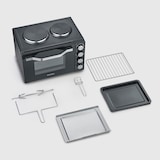 thumbnail of SEVERIN TO 2074 - Horno tostador con placas de cocina  2500 W 30 L Negro