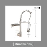 thumbnail of Björn | Gastronomie Chrom Silber Küchenarmatur| Zwei Brausen | Edelstahl Professional Wasserhahn Küche| Doppelspülbecken Restaurant