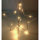 thumbnail of LED-Weihnachtsstern 25cm gold glitzernd Adventsstern Leuchtstern Drahtstern Deko Stern