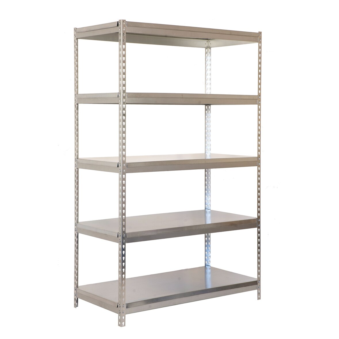 SimonRack Industrieel rek, 2000x1200x600 mm, 300 kg buigpunt, 5 metalen legborden, garagerek, Galvaniseerd- Bricoforte
