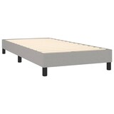 thumbnail of vidaXL Boxspringbett mit Matratze & LED Hellgrau 100x200 cm Stoff