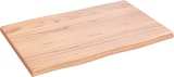 thumbnail of vidaXL Tischplatte 60x40x2 cm Massivholz Eiche Behandelt Baumkante