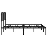 thumbnail of vidaXL Bedframe met hoofdbord metaal zwart 193x203 cm