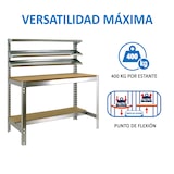 thumbnail of SimonRack Établi d’atelier, 910x610 mm, 3 étagères, Charge 400 kg, Galvanisé - BT-1