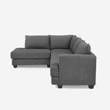thumbnail of Divano design angolare 3 posti moderno in tessuto grigio Alhena-DI47753SXGS