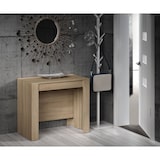 thumbnail of Dmora Consolle Compton, Tavolo da pranzo allungabile, Tavolo con allunghe multiuso estensibile fino a 10 posti, 51/237x90h78 cm, Rovere