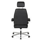 thumbnail of Arbeitsstuhl / Chefsessel 24 HOURS Leder schwarz hjh OFFICE