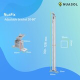 thumbnail of Elevazione Montaggio modulo solare Balcone Centrale elettrica Tetto piano