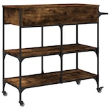 thumbnail of vidaXL Keukentrolley 105x42x95 cm bewerkt hout gerookt eikenkleurig
