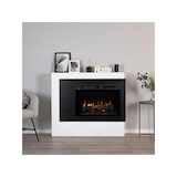 thumbnail of Freistehender elektrischer LED-Kamin, Weiß - PULMARI