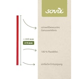 thumbnail of Trinkhalm aus Papier FSC®, in Rot, Ø 8 mm / 15 cm, 150 Stück in Folienbeutel