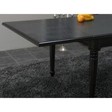 thumbnail of Amaretta Esstisch 100x180/280 einschl. 2 Zusatzplatten schwarz antik.