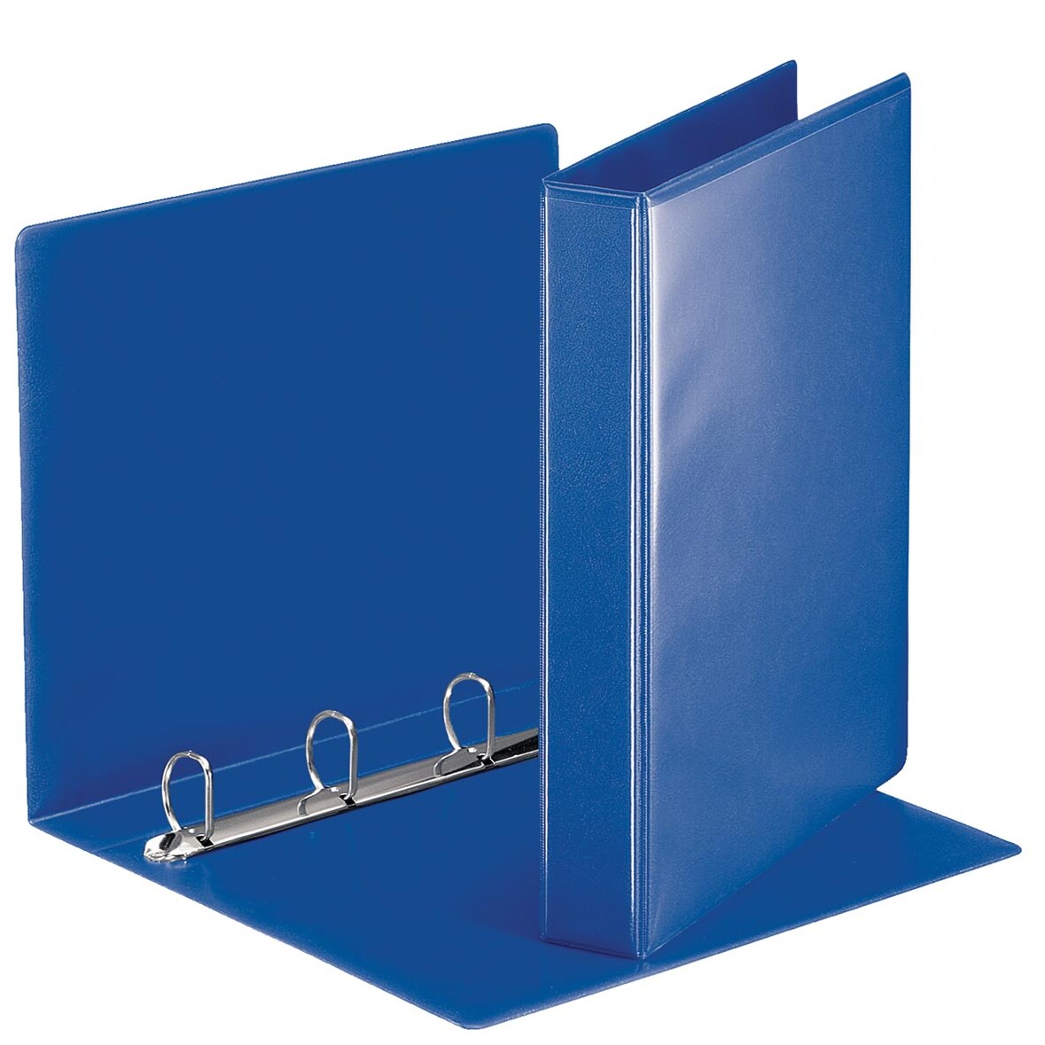 Ringbuch Präsentation, mit Taschen, A4, PP, 4 Ringe, 30 mm, blau