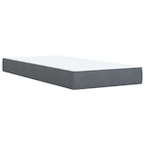 thumbnail of vidaXL Boxspringbett mit Matratze Dunkelgrau 90x200 cm Samt