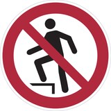 thumbnail of Verbotsschild, Aufsteigen verboten P019 - ASR A1.3 (DIN EN ISO 7010) - 200 mm Folie selbstklebend
